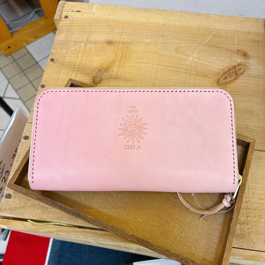 《一点限り》サクラピンク 長財布 ラウンドファスナー 桜 春